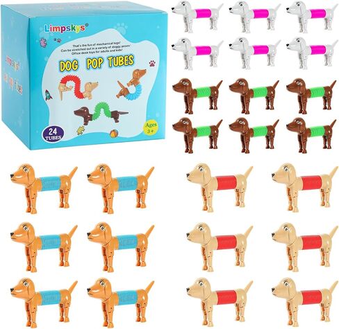 Dog pop Tubes fidgets,Dog Party Favors, Stocking Stuffers for Kids in Kuwait