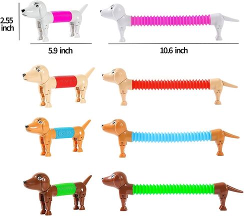 Dog pop Tubes fidgets,Dog Party Favors, Stocking Stuffers for Kids in Kuwait