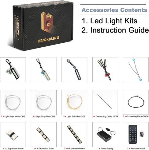 BrickBling LED Light Kit for 42172 Technic McLaren P1 Toy Car (No Model) (Classic Version Light) in Kuwait
