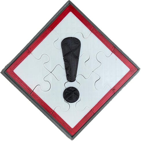Didactica3d Interactive GHS Pictograms Puzzles, Teach Employees Safety, Hazardous Chemicals Game, Learning safety, Educational Toys for workers (Flame Over Circle) in Saudi Arabia