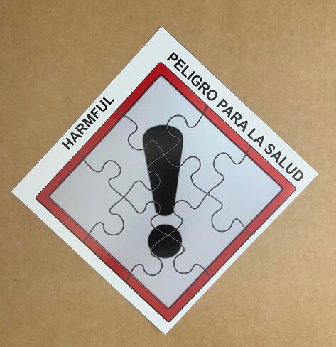 Didactica3d Interactive GHS Pictograms Puzzles, Teach Employees Safety, Hazardous Chemicals Game, Learning safety, Educational Toys for workers (Flame Over Circle) in Saudi Arabia