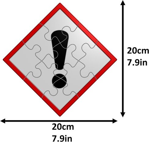 Didactica3d Interactive GHS Pictograms Puzzles, Teach Employees Safety, Hazardous Chemicals Game, Learning safety, Educational Toys for workers (Flame Over Circle) in Saudi Arabia