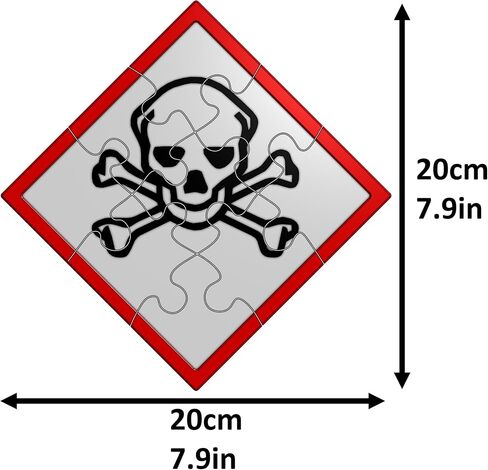 Didactica3d Interactive GHS Pictograms Puzzles, Teach Employees Safety, Hazardous Chemicals Game, Learning safety, Educational Toys for workers (Flame Over Circle) in Saudi Arabia
