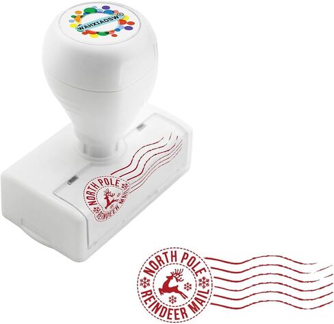 North Pole Self Inking Stamp,Santa Stamp,Christmas Stamp for Mailing,Red Ink Christmas Letter Stamp Imprint,Santa Stamps North Pole,Christmas Address Stamp in Saudi Arabia