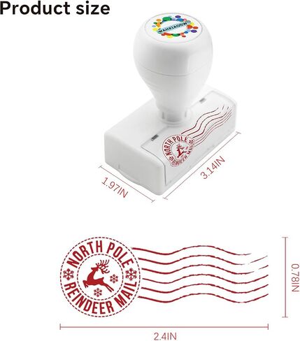 North Pole Self Inking Stamp,Santa Stamp,Christmas Stamp for Mailing,Red Ink Christmas Letter Stamp Imprint,Santa Stamps North Pole,Christmas Address Stamp in Saudi Arabia