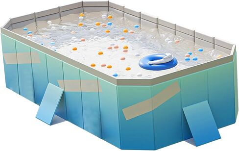 حمام سباحة قابل للطي من مادة PVC، يمنع التسرب، 4 طبقات قابلة للطي، حمام سباحة خالٍ من التضخم للأماكن الخارجية (1.6 م / 63 بوصة) in Kuwait