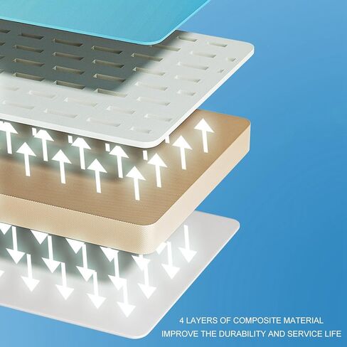 حمام سباحة قابل للطي من مادة PVC، يمنع التسرب، 4 طبقات قابلة للطي، حمام سباحة خالٍ من التضخم للأماكن الخارجية (1.6 م / 63 بوصة) in Kuwait