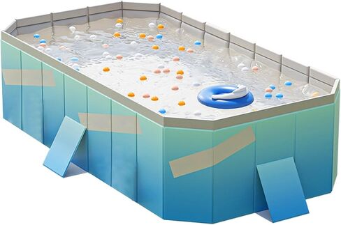 حمام سباحة قابل للطي من مادة PVC، يمنع التسرب، 4 طبقات قابلة للطي، حمام سباحة خالٍ من التضخم للأماكن الخارجية (1.6 م / 63 بوصة) in Kuwait