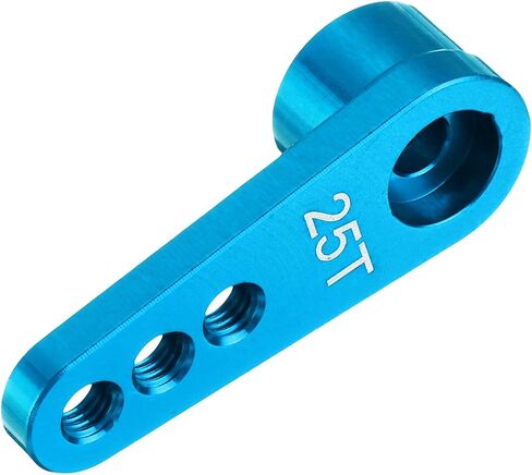 MECCANIXITY 5 Pcs Aluminum Servo Horn 25T Servo Horn Steering Short Arm 28mm Length Blue Suitable for DIY RC Car/Boat/Airplanes Boat Model Accessories in Saudi Arabia