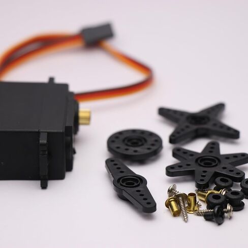 MECCANIXITY 5 Pcs Aluminum Servo Horn 25T Servo Horn Steering Short Arm 28mm Length Blue Suitable for DIY RC Car/Boat/Airplanes Boat Model Accessories in Saudi Arabia
