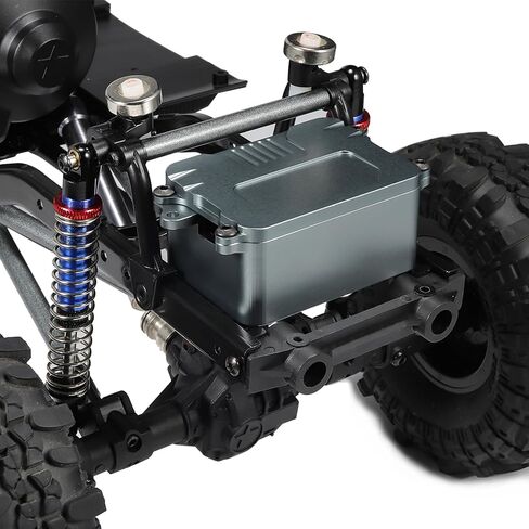 1/10 receiver box Aluminum Alloy Receiver Box ESC Radio Electronic Tray for 1/10 RC Crawler Axial SCX10 D90 D110 Chassis SCX10 upgrades accessories (1/10 receiver box grey) in Saudi Arabia