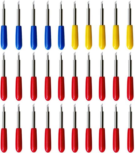 30 Pcs Replacement Blades for Explore Air 2 Blade for Maker Expression Vinyl Cutter Machines Needle for Vinyl 30 Degree 45 Degree 60 Degree Cutting Plotter Blades in Saudi Arabia