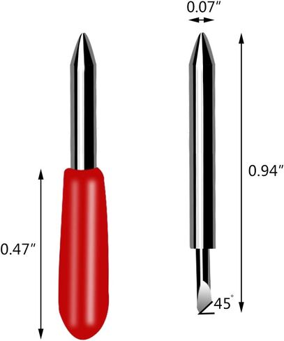 30 Pcs Replacement Blades for Explore Air 2 Blade for Maker Expression Vinyl Cutter Machines Needle for Vinyl 30 Degree 45 Degree 60 Degree Cutting Plotter Blades in Saudi Arabia
