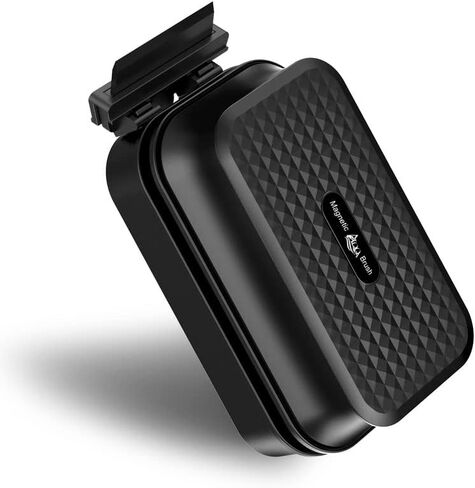 AQQA منظف حوض السمك المغناطيسي لخزان الأسماك، مكشطة زجاجية للطحالب، منظف زجاجي، فرشاة تنظيف عائمة مناسبة للمياه العذبة والمياه المالحة (S) in Kuwait