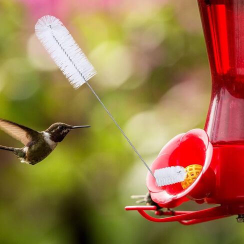 Hummingbird Feeder Cleaning Brush 19 Pieces 3 Size Mini Nylon Brush Set Double Headed Hummingbird Brush Clean Hard to Reach Places Tiny Cleaning Brush Kit 2 in 1 Hummingbird Brush(Black) in Kuwait