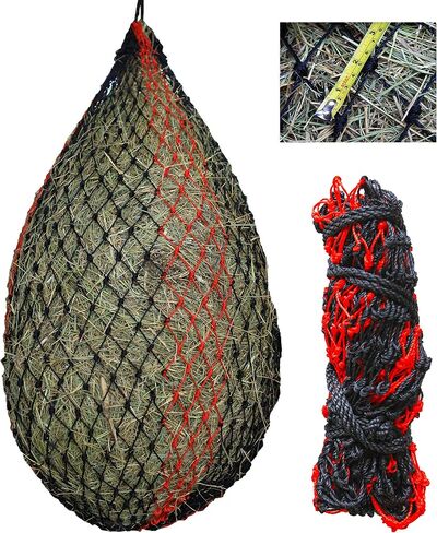 T TEKE Deluxe Slow hay Feeder hay nets, 1-3/4" Feeding Holes, Horse Supplies hay Bags for Horses, Goats in Kuwait