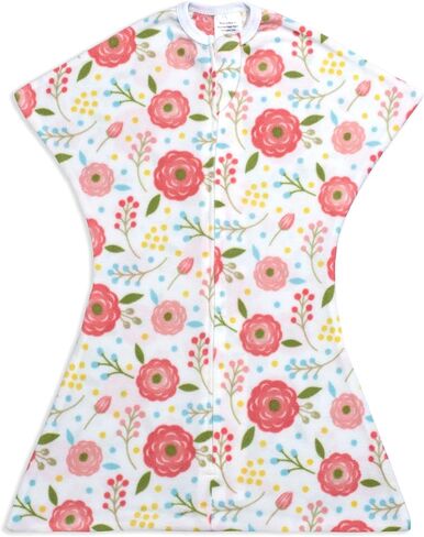 قماط SleepingBaby Zipadee-Zip Transition - بطانية قماط أطفال من الصوف بسحاب - ريحان صوف، مقاس متوسط ​​(6-12 شهرًا) in Saudi Arabia