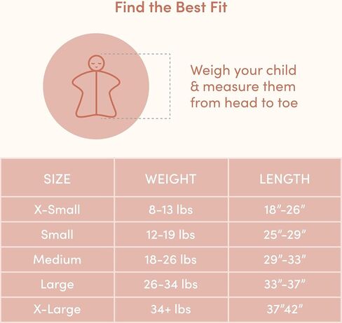 قماط SleepingBaby Zipadee-Zip Transition - بطانية قماط أطفال من الصوف بسحاب - ريحان صوف، مقاس متوسط ​​(6-12 شهرًا) in Saudi Arabia