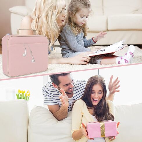 Large Bible Cover for Women, Bible Case with Handle and Zippered Pocket, Carrying Church Protective Bag with Bookmark and Book Fixing Straps, Gift for Women Men in Saudi Arabia