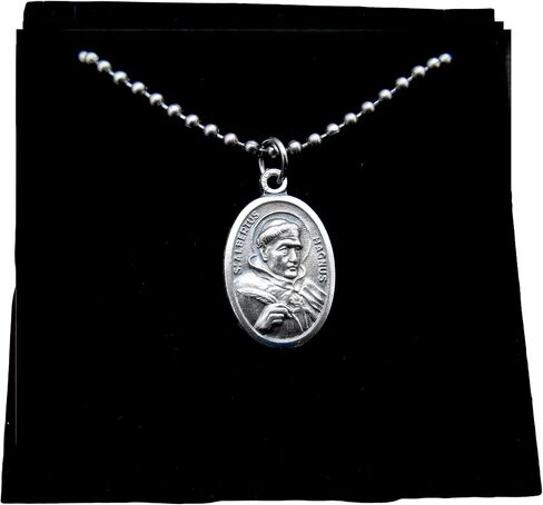 Saint Albertus Magnus necklace, Albert the Great, 30 Inch Stainless Steel Ball Chain, Patron Saint of Scientists, Philosophers, Medical technicians, Natural sciences in Saudi Arabia