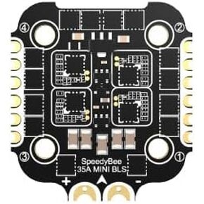 SpeedyBee Mini 35A 4in1 ESC: 3-6S 20x20 BLHeli 32 4 in 1 ESC with 1500uF Low ESR Capacitor for F405 Mini Flight Controller FC Stack
