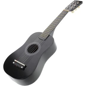 ifundom 23 Inch Wooden Guitar for Kids, 6 Strings Mini Guitar Musical Instruments Educational Toys (Black)