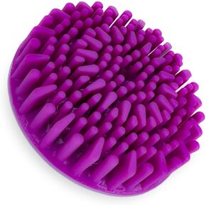 Weighted Paint Brush Cleaner and Scrubber - Soft & Safe Silicone. Clean Art, Oil Painting, Acrylic, Watercolor and Makeup Brushes. Fits In Mugs, Mason Jars and More - Black