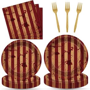 100PCS Christmas Paper Plates and Napkins Buffalo Plaid Xmas Party Decoration Disposable Merry Christmas Tree Themed Tableware Dinnerware Set for Holiday Xmas Winter Party Supplies Serve 25