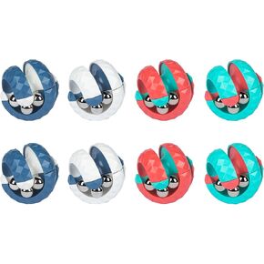 Orbit Ball Toys, Fidget Spinner Top Bead Ball Spinning Toy, Rotating Track Infinite Flip Change Puzzle Games Novelty Creative Stress Relieve Toys for Kids Children Adults (Red&White) in Kuwait