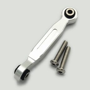 Aluminum Servo Steering Linkage Tie Rod 46MM - 1pc Silver for Traxxas 1/5 XMAXX 7747 1/10 MAXX 8947
