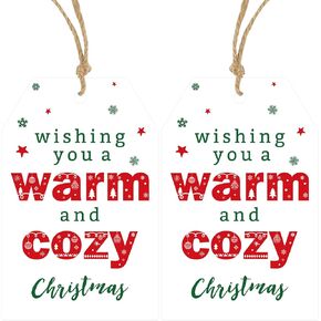 Anwyll from Santa Gift Wrapping Tags,50Pcs from the North Pole Christmas Name Gift Tags Design with String,Personalized Xmas Hanging Paper Gift Tags for Kid Adult Present Holiday Christmas Party Decor