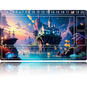 بساط ألعاب Lorcana Playmats متوافق مع TCG مقاس 24 × 14 بوصة، مطاط غير قابل للانزلاق مع بساط لعب للمناطق in Kuwait
