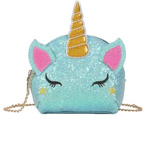 RARITYUS Kids Rainbow Cute Unicorn Crossbody Purse Sequins Shoulder Bag Gift for Little Girls