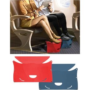 Travel Foot Rest for Airplane Long Flights，Plane Footrest Hammock，Feet Leg Rest for Air Travel，Airplane Foot Hammock for Adults，Two Pieces