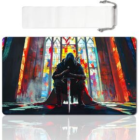 Playmat Compatible for MTG TCG CCG RPG OCG Board Game Size 24x14 in Mousepad Play mats Table Mats (Angels and Demons)