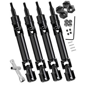 RC Drive Shaft CVD Upgrade Parts for 1/10 Granite/Senton 4x4 3S Blx Mega 550/Vorteks 3s blx,Front Rear Driveshaft Axles Hops up.Silver