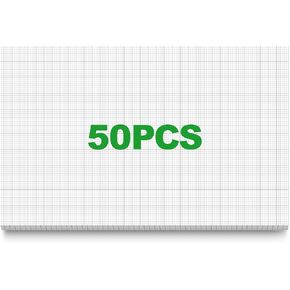 50 Sheet Large Graph Paper 24" x 36" Graph Desk Pad 1" and 1/4" Ruled Grid Paper for Engineer Architect Designer Mathematician Draftsmen Drafting Commercial Building Plan, White, 100 GSM