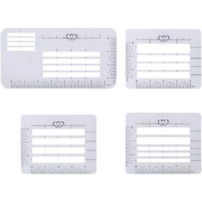 Lettermate 4 Style Envelope Addressing Guide Stencil Templates Fits Wide Range for Envelopes Sewing Thank You Mothers Day Cards 4pcs Street Number Stencil