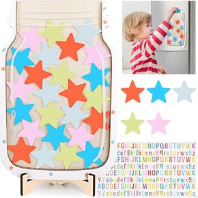 Reward Jar Magnetic, Classroom Reward Jar for Kids, Start Jar Reward System for Classroom Board Home, Incentive Magnetic Reward Jar, Behavior Potty Training Tool for Toddler Boy Girl Home School