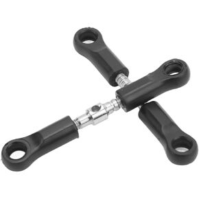 2Pcs RC Steering Pull Rod,Steel RC Steering Camber Link Steering Shaft Tie Rod Servo Mounts for SCY 16101 16102 16103 16201 PRO 1/16 RC Car Servos & Parts