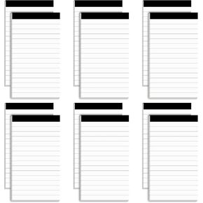 12 Pack Note Pads Refills 4 x 6 Inch Memo Pads Writing Pads, White Small Notepads Scratch Pads Mini Notepad with 30 Sheets Lined Paper in Each Pad