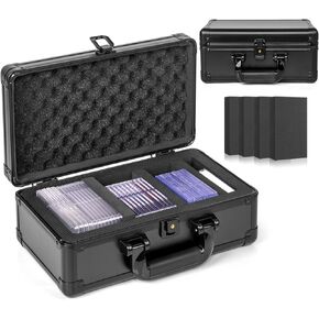 Top Loader Storage Box, Graded Card Storage Boxes, Trading Card Organizer Cases, PSA Card Case Slab Case Holder for Sports Cards, Holds 186+ Top Loaders
