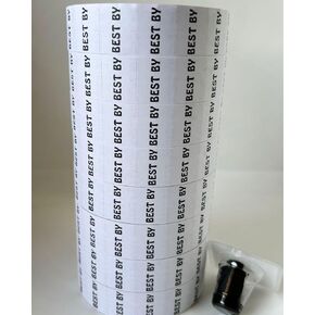 1136 Pricemarking Labels Compatible for Monarch 1136 Labellers - 8 Rolls = 14000 Labels (Use by, 1 Sleeve)