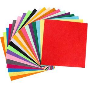 12"x12"Felt Fabric Sheet,Craft Felt Squares, 20PCS Colored Felt Fabric Sheets for DIY Craft and Sewing Projects (12x12 Inches)