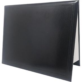 GraduationMall 12"x15" Smooth Padded Diploma Cover Certificate Holder Black