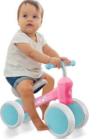 Vvinca Baby Balance Bike for 1 Year Old Boys Girls, 10-24 Months Toddler Balance Bike with No Pedal 4 Silence Wheels Children First Birthday Toys Gifts in Kuwait