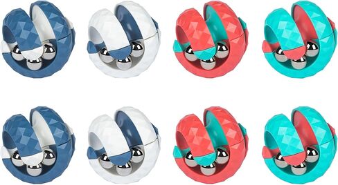 ألعاب الكرة أوربت، لعبة فيدجيت سبينر توب خرز الكرة الدوارة، مسار دوار لا نهائي فليب تغيير ألعاب الألغاز المبتكرة المبتكرة لتخفيف التوتر للأطفال الأطفال البالغين (الأحمر والأبيض) in Kuwait