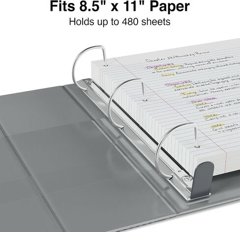 Staples 976041 2-Inch Staples Heavy-Duty View Binders with D-Rings Gray in Saudi Arabia