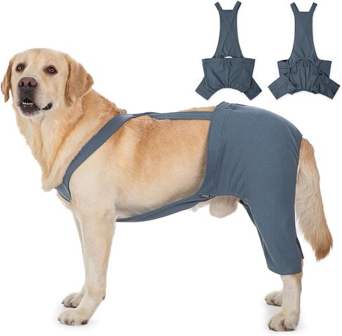 Dog Hind Leg Recovery Sleeve, Dog Recovery Suit for ACL TPLO After Surgery, Cotton Dog Recovery Pants Prevent Wounds Licking (Navy Blue,5X-Large) in Saudi Arabia