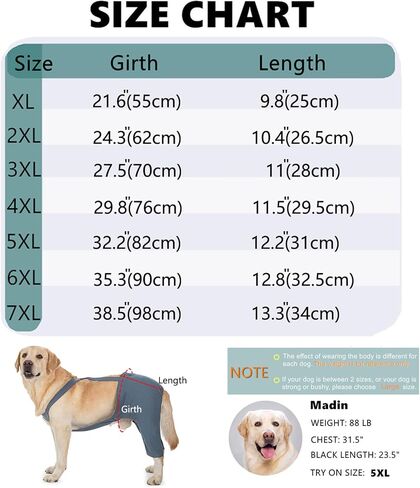 Dog Hind Leg Recovery Sleeve, Dog Recovery Suit for ACL TPLO After Surgery, Cotton Dog Recovery Pants Prevent Wounds Licking (Navy Blue,5X-Large) in Saudi Arabia